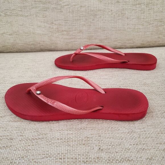 Havaianas Slim Crystal Flip Flops Sz 7/8 - Picture 6 of 12